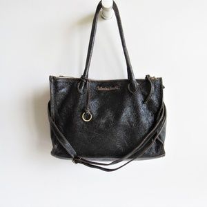 CATERINA LUCCHI Distressed Leather Lg Shoulder Bag
